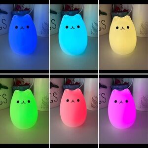CAT LOVERS! NWT Silicone Multicolored Light. Pick favorite color or run all.